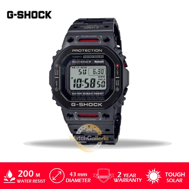 Jam Tangan Pria Casio G-Shock GMW-B5000TVA-1DR / GMW-B5000TVA-1  Limited Garansi Resmi