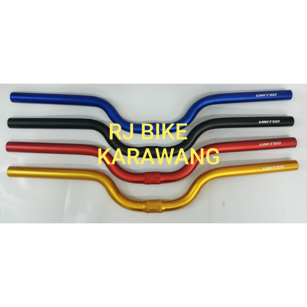 Handlebar Handle bar Folding Sepeda Lipat United 25.4 Rise 60 Panjang 580 mm