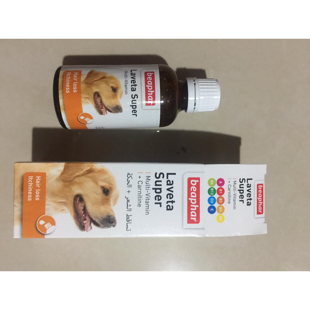 Beaphar Laveta Super Multi-Vitamin Dog 50ml untk kulit sensitif dan menjaga kesehatan kulit dan bulu