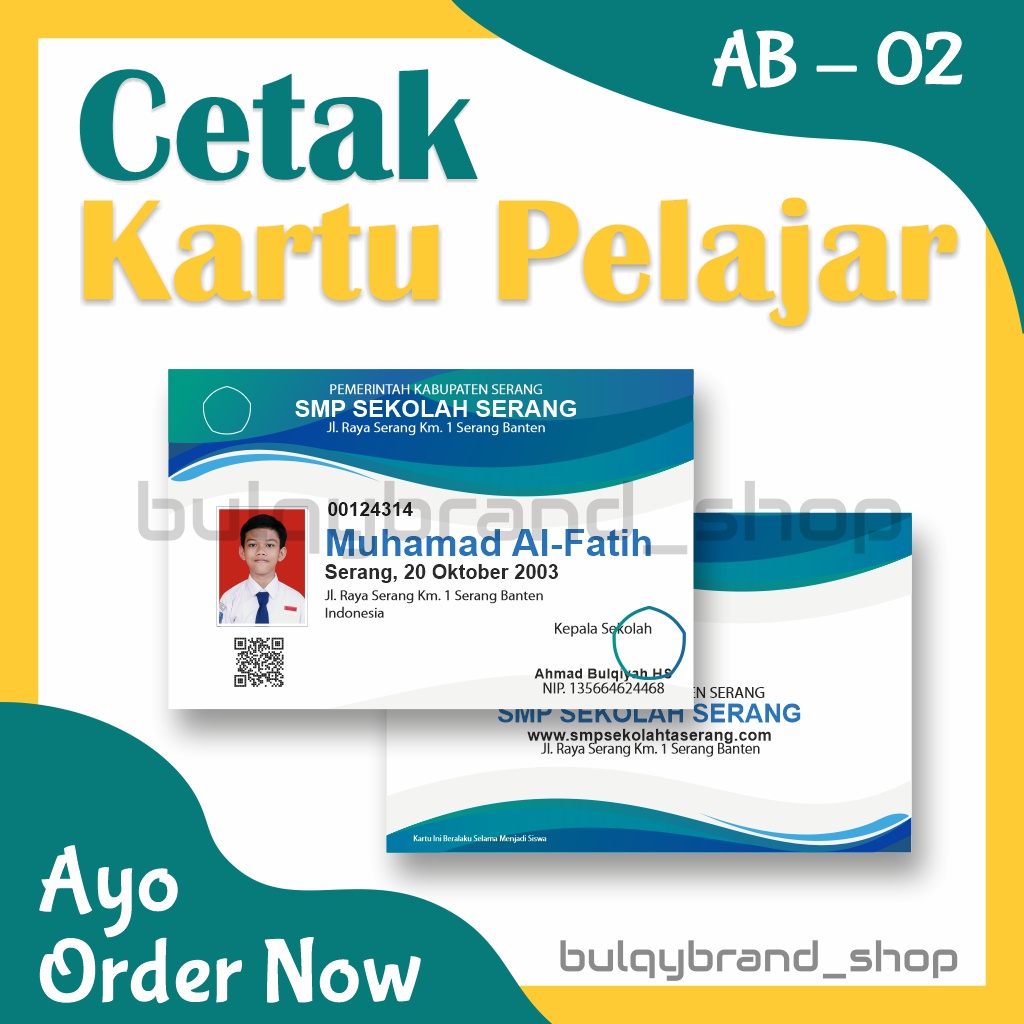 

ID Card, Jasa Cetak Kartu member, Panitia, Pelajar, Komunitas Anggota Murah