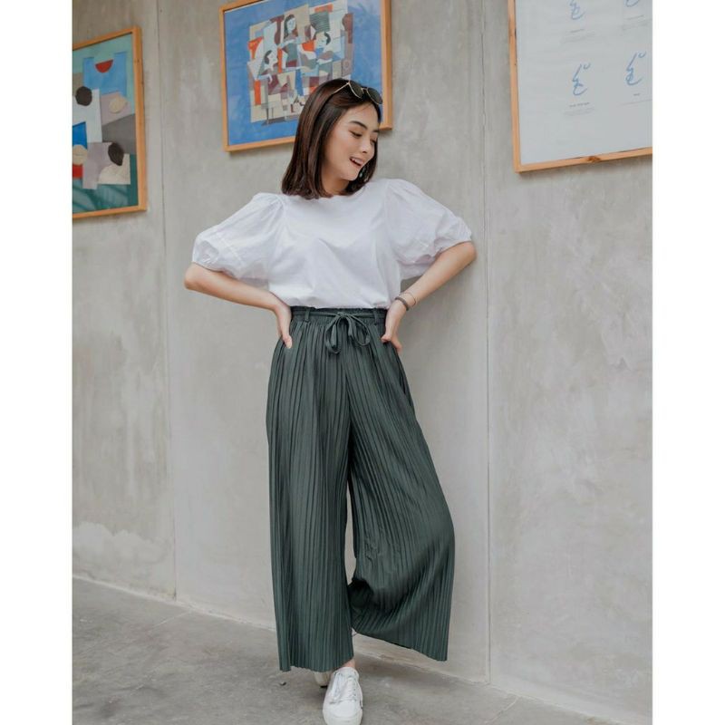 [BISA COD] KULOT Tali Lonceng 95 cm/Kulot plisket jumbo fit XXL/