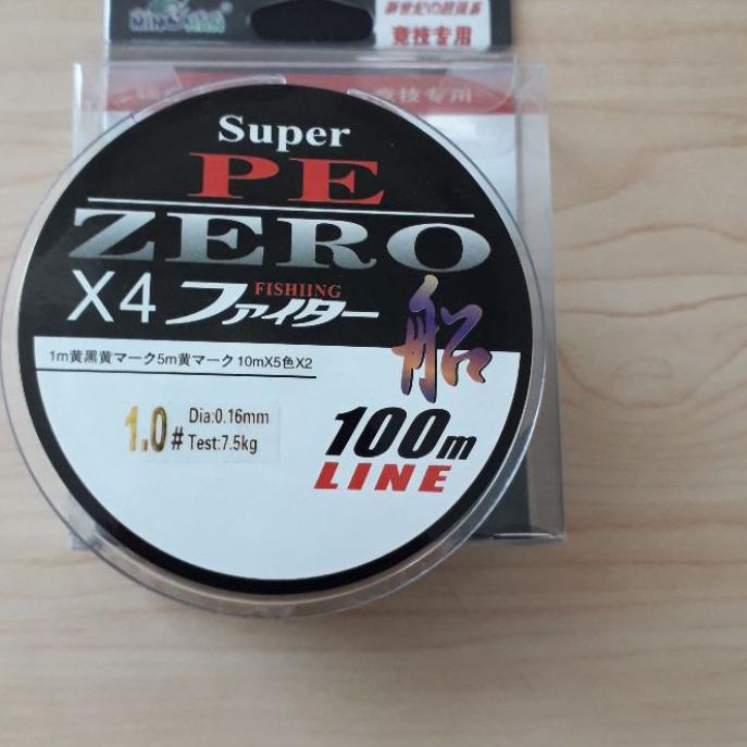 (Terbaik) Zero X4 - X8 Senar Benang Tali Pancing Super PE 100 Meter ?