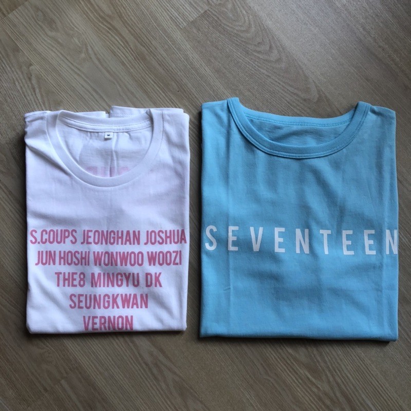 SEVENTEEN DIAMOND EDGE IN JAPAN OFFICIAL BIG SILHOUETTE BLUE & WHITE T-SHIRT BLUE (TSHIRT)