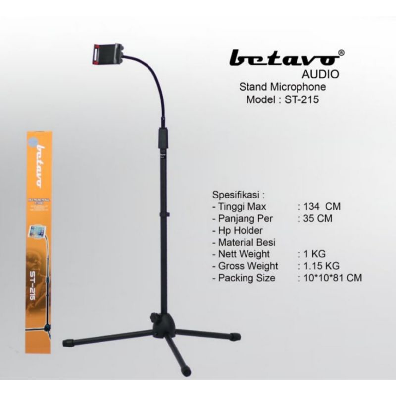 DISTRIBUTOR STAND MIC HP HANDPHONE BETAVO ST 215