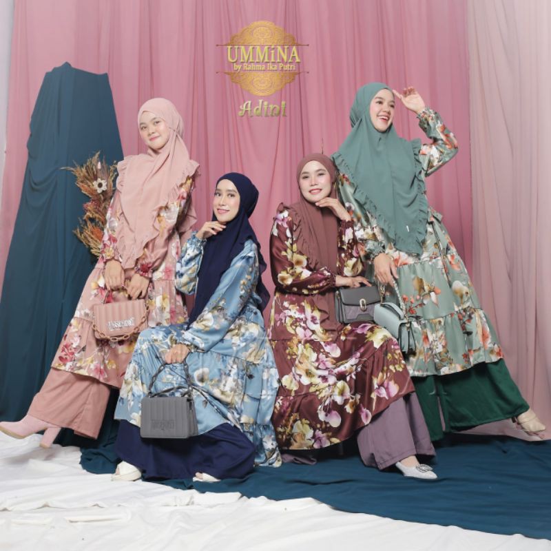 Adini Set Tunik Kulot by Ummina Gaim Muslim Original Busui