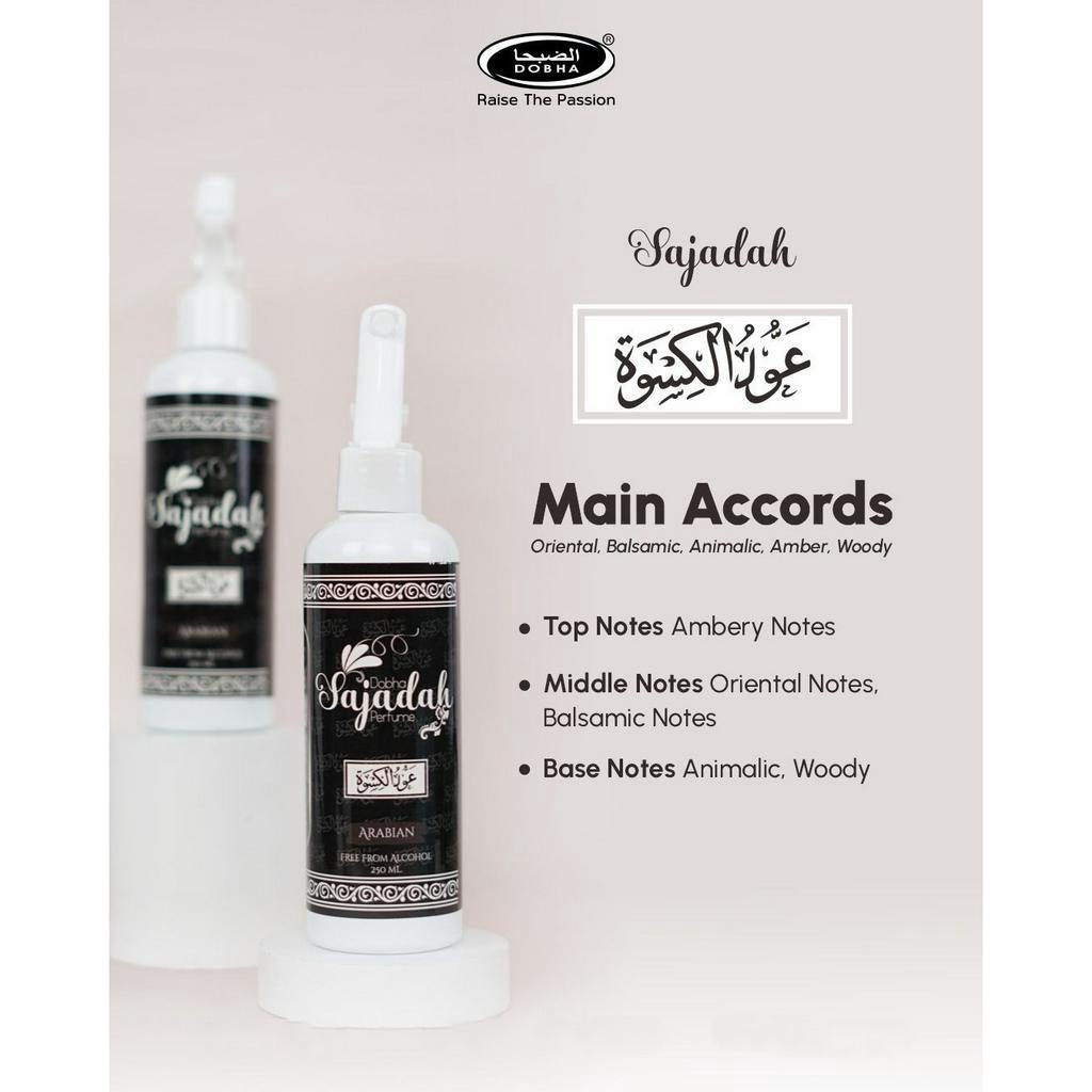Dobha Parfum Sajadah Karpet Gorden Sofa Sprei Anti Bakteri 250ml Aroma OUD KISWAH