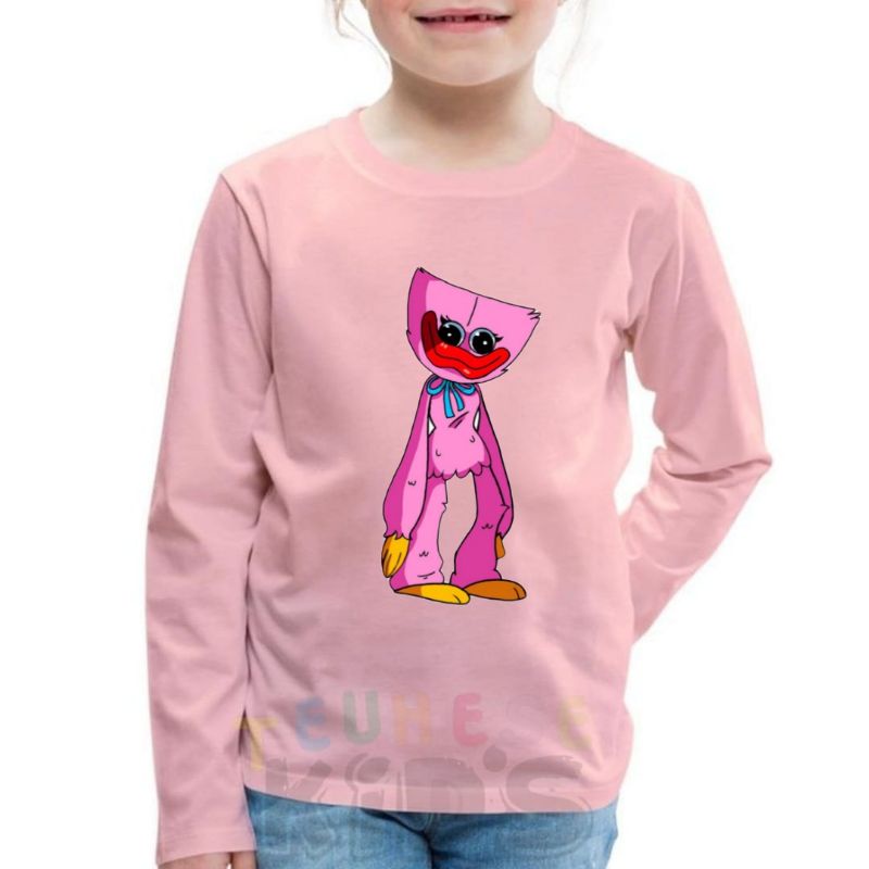 baju kaos anak huggy wuggy / KISSY MISSY lengan panjang