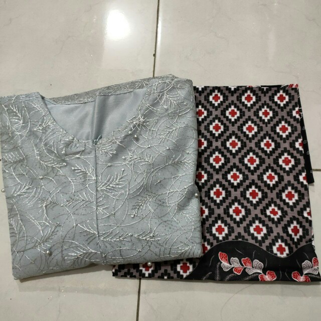 Batik Couple Kebaya Set Arismaya Series Tunangan Lamaran Wisuda Kondangan Kekinian 2021