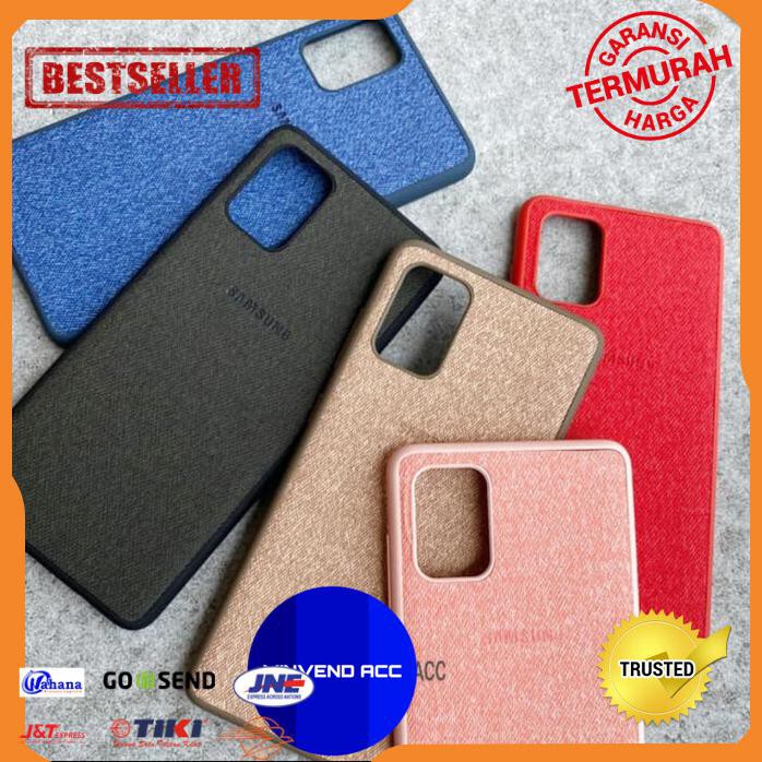 CASE SAMSUNG NOTE 10 LITE NOTE 10LITE COVER CASING CANVAS DENIM