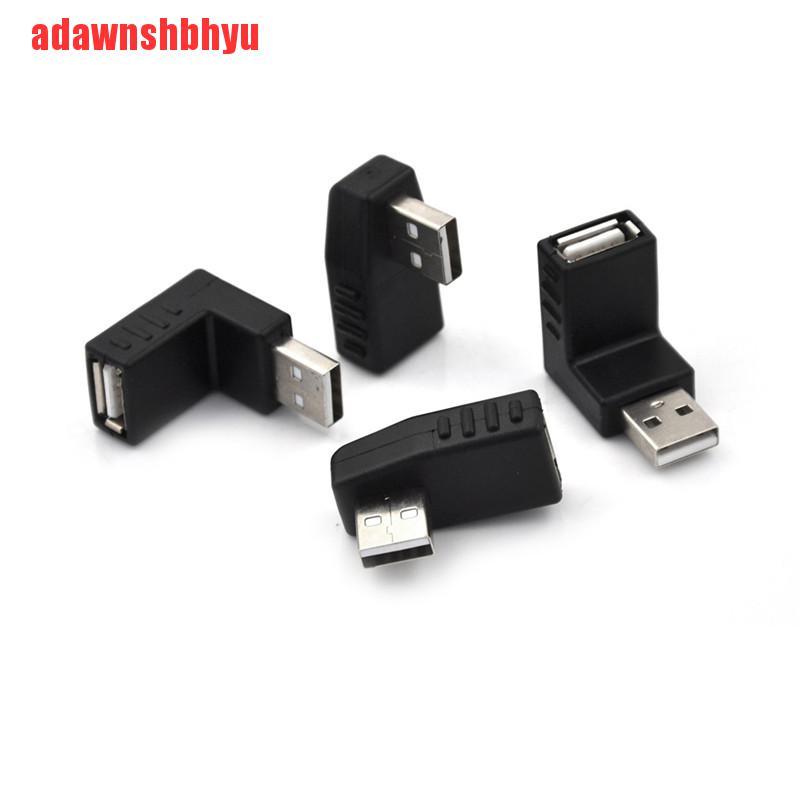 Adaptor Konektor Ekstensi Usb 2.0 Male Ke Female Bentuk L