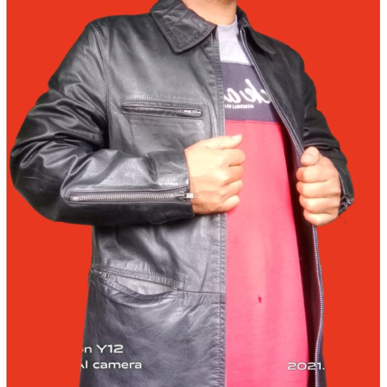 jaket kulit pria asli sapi model jas