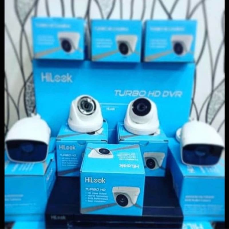 Paket CCTV HiLook by Hikvision 2MP 4 Kamera Tanpa Harddisk