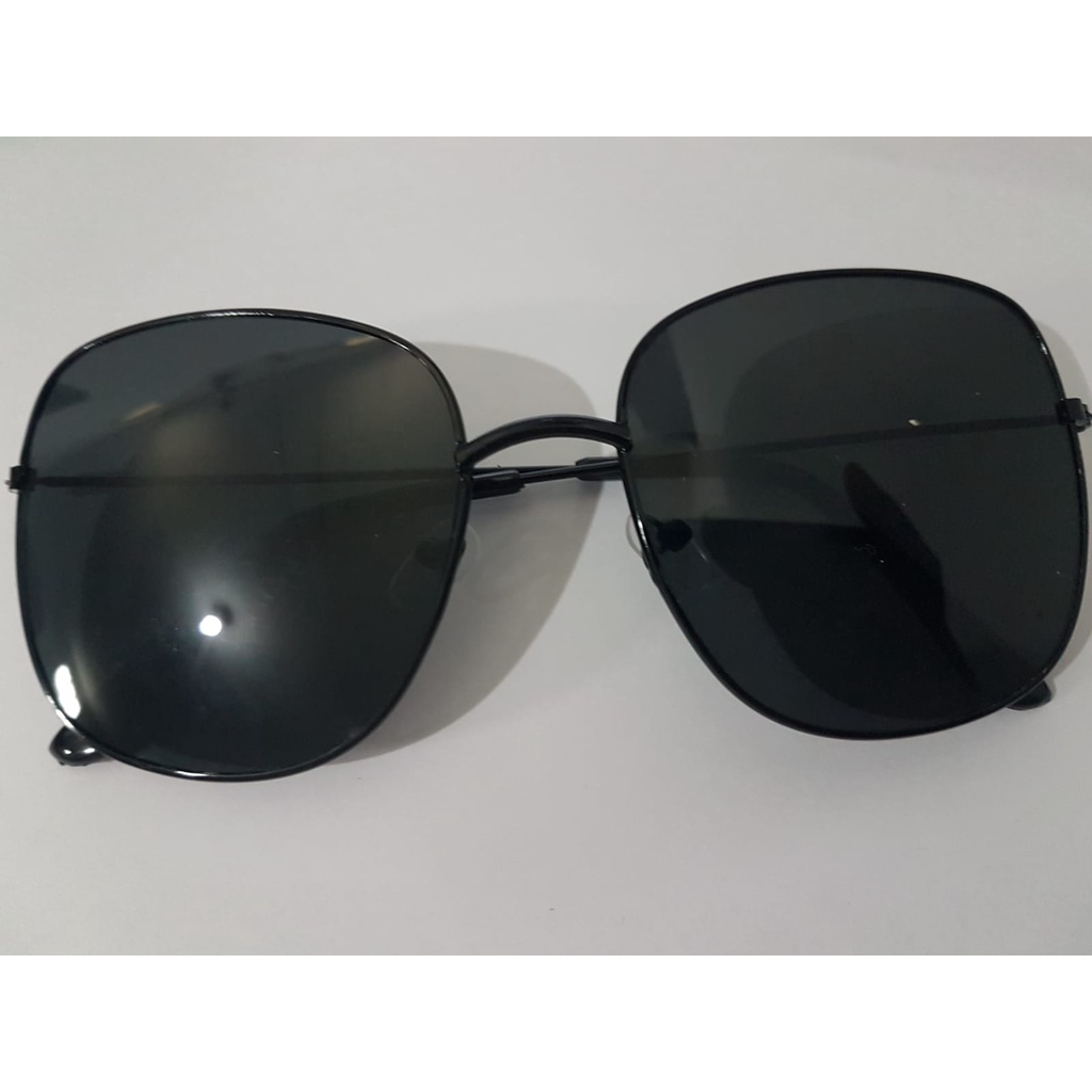 [CDM] KACAMATA BENTUK KOTAK FASHION WANITA PRIA / SUNGLASS LENS GUARDIANT NEW IMPORT-HITAM