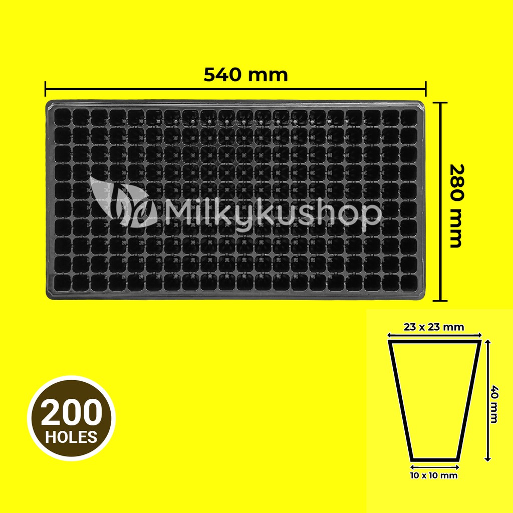 TRAY SEMAI 200 LUBANG BENIH BIBIT SEEDLING TRAY