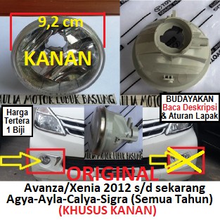 lampu foglamp fog lamp projector ori all new avanza veloz xenia agya ayla calya sigra e13 - kanan RH