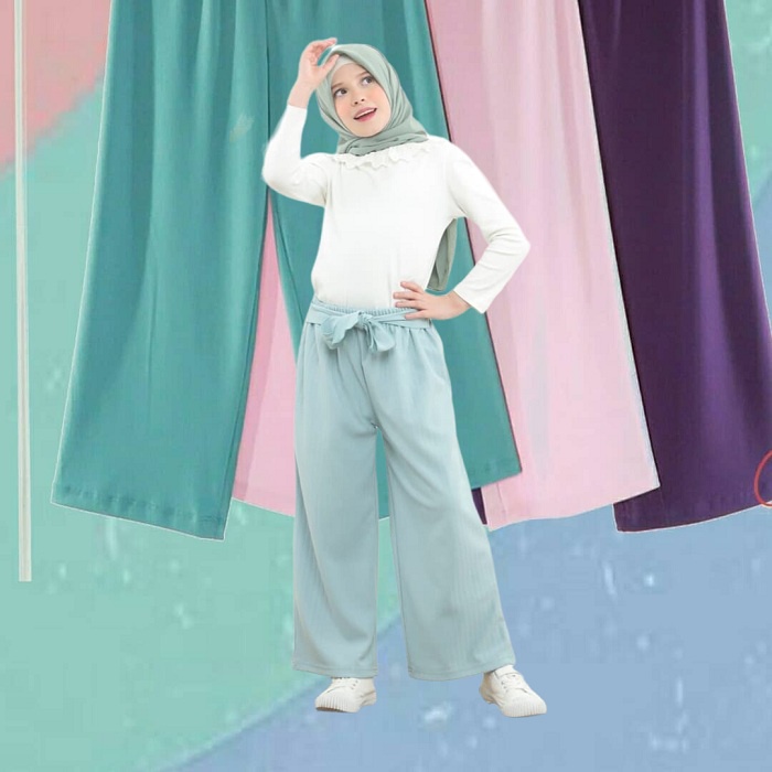 KULOT PANJANG ANAK PEREMPUAN USIA 10 - 13 THN / KULOT RAYON ANAK