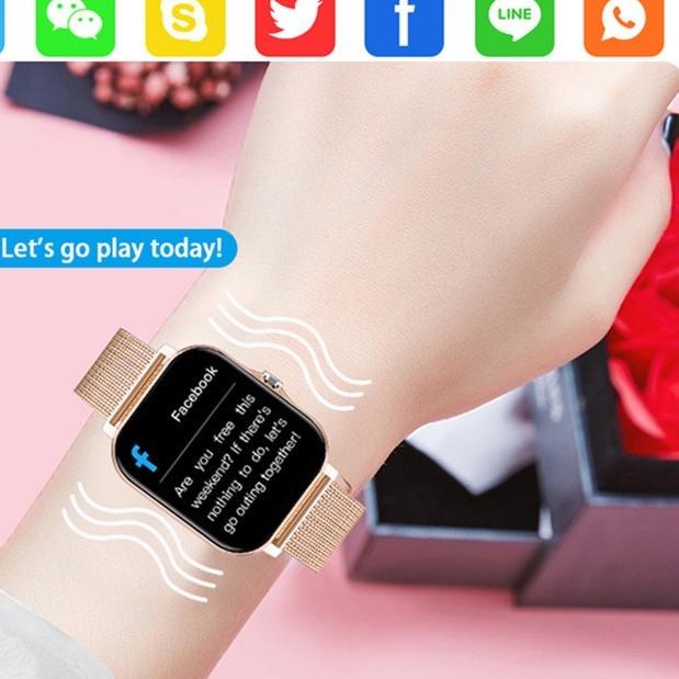 ➶ Huafit Q13 Smartwatch Sport Tahan Air Bluetooth Smart Watch Anti Air IP67 dengan Pengukur Detak Ja