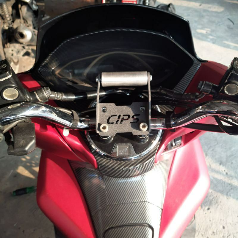 Breket bracket stand holder handphone HP untuk motor HONDA PCX 160 PCX 150 plug and play