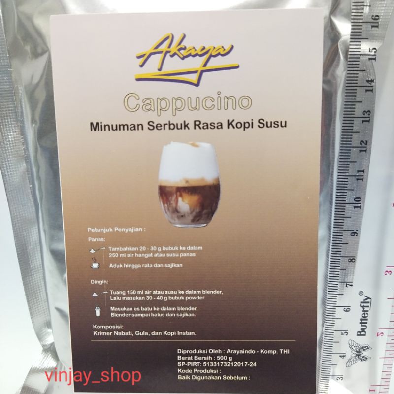 

Cappucino 500 gram minuman bubuk