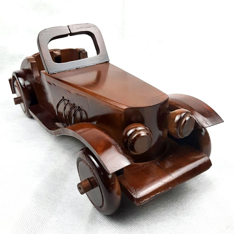 KERAJINAN KAYU JATI MINIATUR MOBIL DUESENBERG