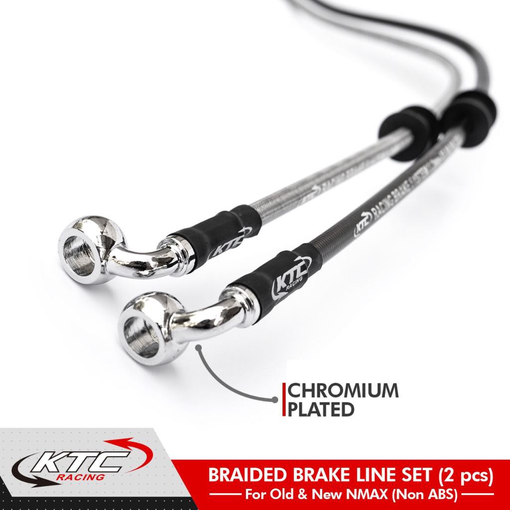 Selang Rem Set KTC Racing NMax 155 Non Abs PCX 150 Nmax 155 Non Abs KTC Racing Brake Hose Set