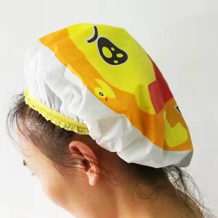 Shower Cap Plastik Penutup/penutup rambut tahan air/topi mandi pola kartun