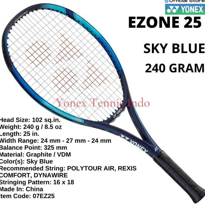 YONEX EZONE 25 240G SKY BLUE - RACKET TENNIS CXVX5465C