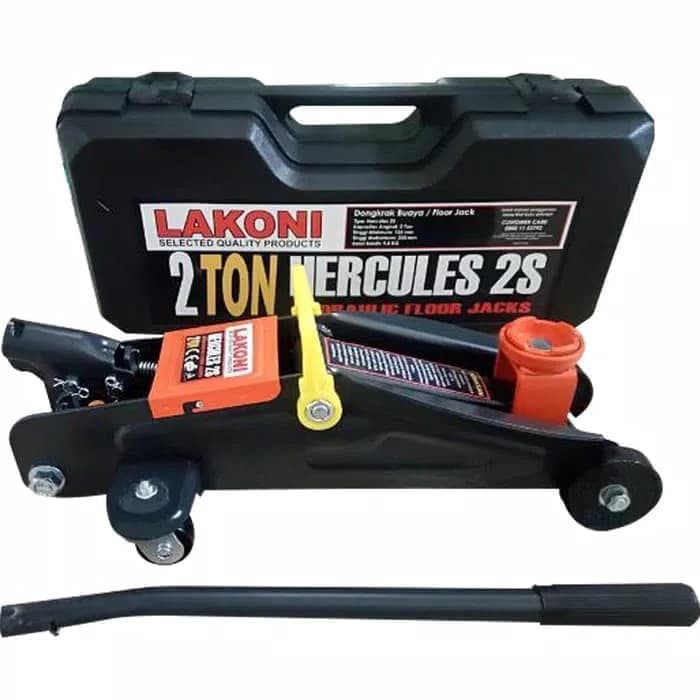 Aki Mobil - Otomotif - Charger Aki Portable Dongkrak Buaya Lakoni Hercules 2 Ton 2S Hydraulic Floor