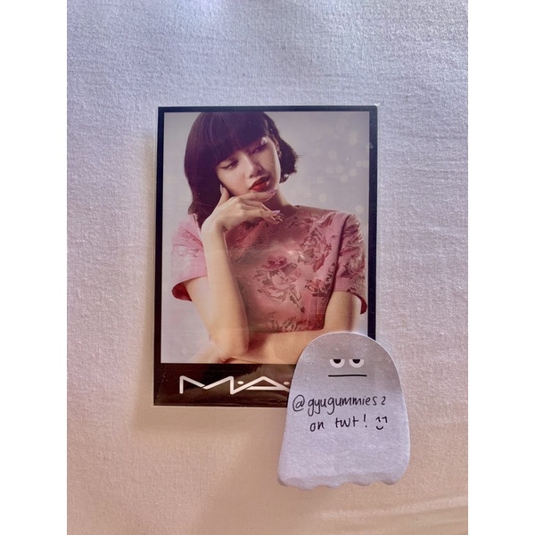LISA x MAC lisa blackpink mac cosmetics photocard pola polaroid pc official mac blackpink lisa offic