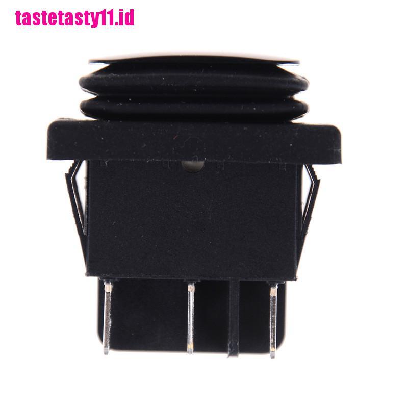 (TTID) Saklar Rocker Persegi Panjang 12V 6 Pin DPDT Anti Air Warna Hitam