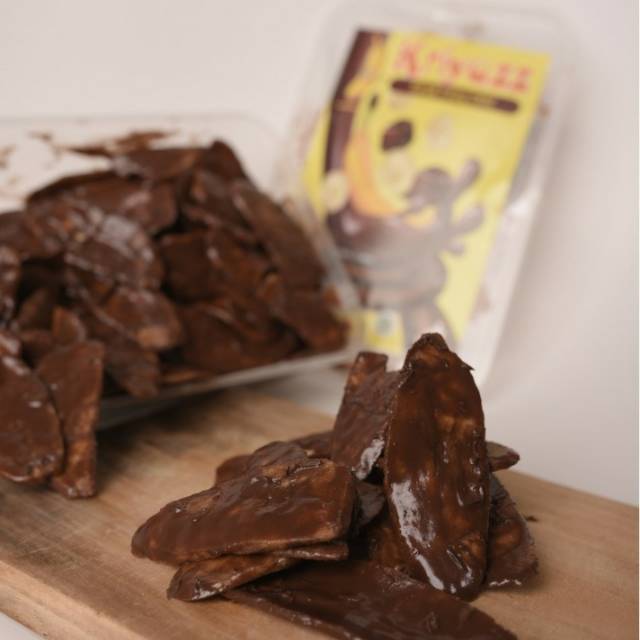 

Kripik pisang lumer coklat kriyuz