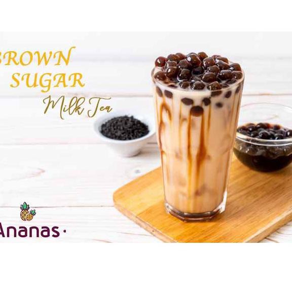 

J051Z4℗♠➟ PAKET BROWN SUGAR MILK TEA + BUBBLE PEARL TOPPING / POWDER DRINK DENGAN TAPIOKA PEARL