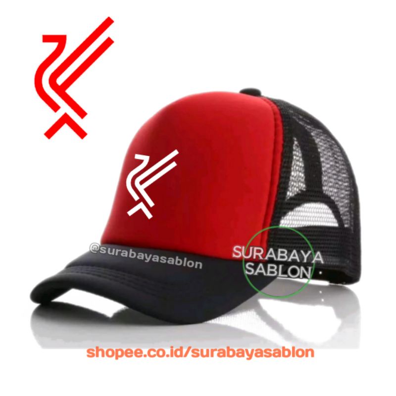 Topi Liverbirds Trucker | Topi Liverpool Hitam-Merah-Hitam