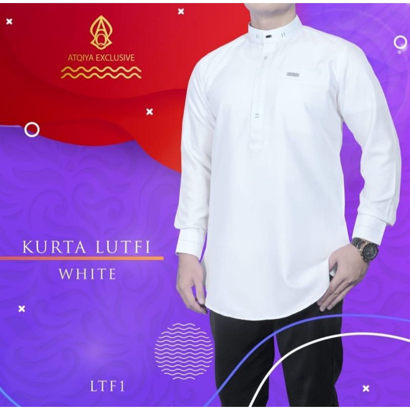 Kurta Atqiya Fata/Kurta Atqiya Lutfhi/Baju Koko/Baju Muslim Pria / Fashion Muslim