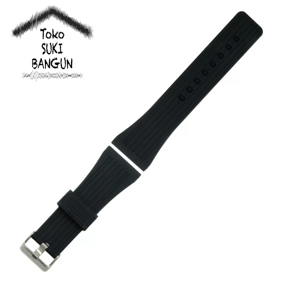 TALI JAM 30mm Rubber Big LINE STRIP Silicone Watch Band Strap