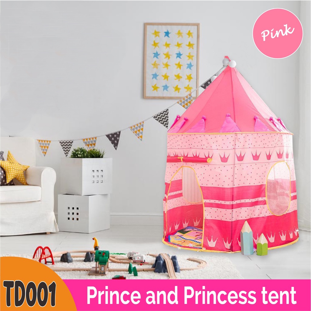 Tenda Anak Lucu Portable Tenda Modern Tenda Segitiga Castle Tenda Anak Model Istana Kado Tenda Anak