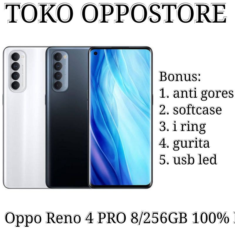 Oppo Reno 4 PRO RAM 8/256GB Garansi Resmi OPPO INDONESIA