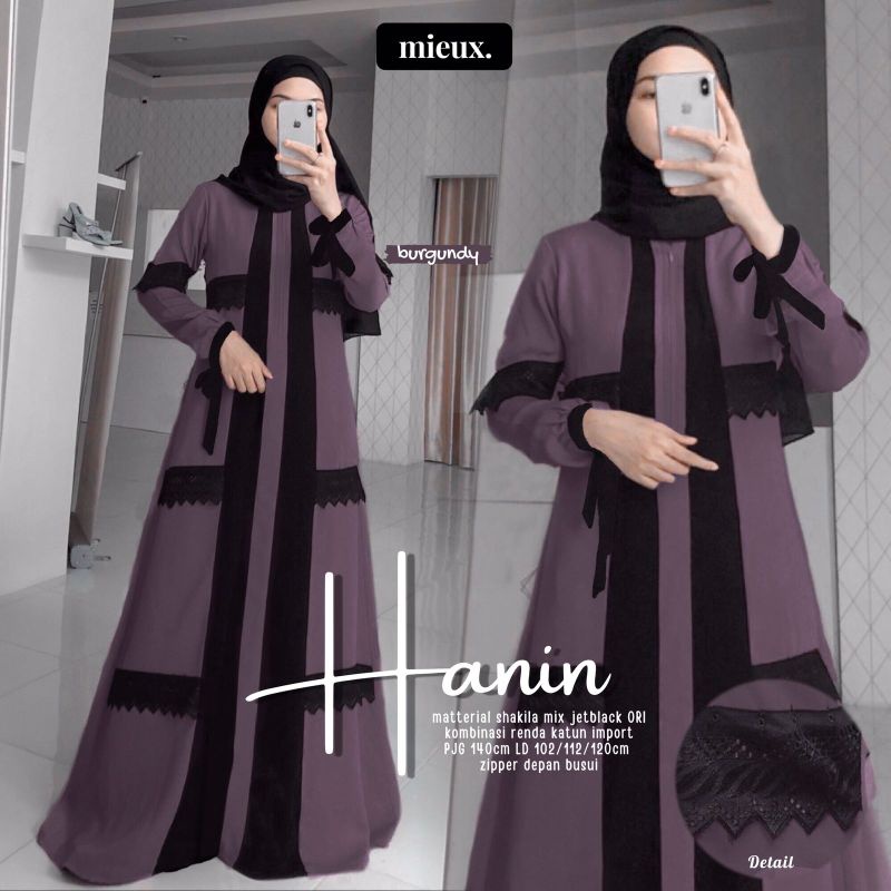 HANIN DRESS gamis original mieux