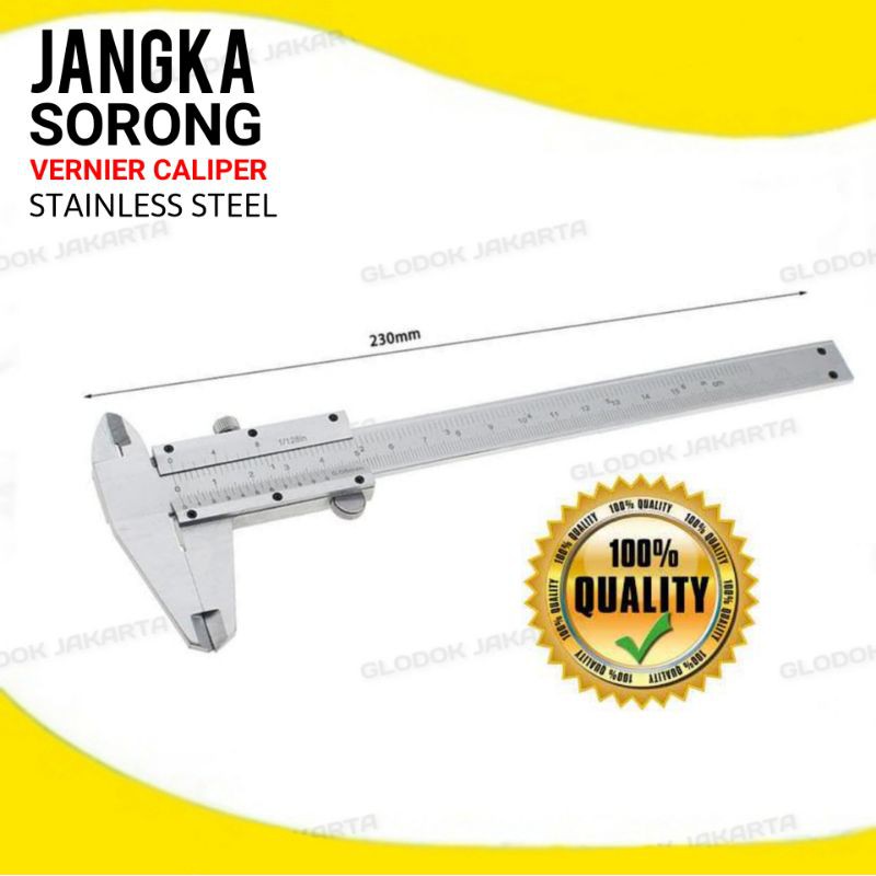 Jangka Sorong Vernier Caliper Sigmat Alat Ukur Dimensi Stainless Steel