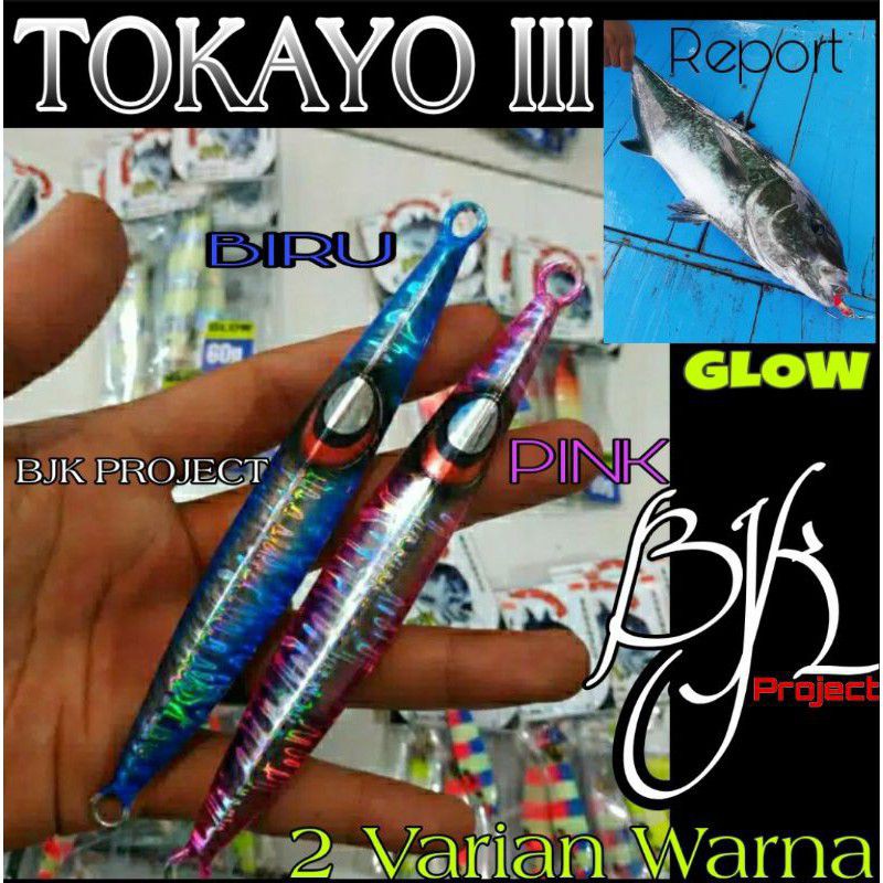 METAL JIG TOKAYO 100g SITENKIBA III GID HIJAU BJK PROJECT