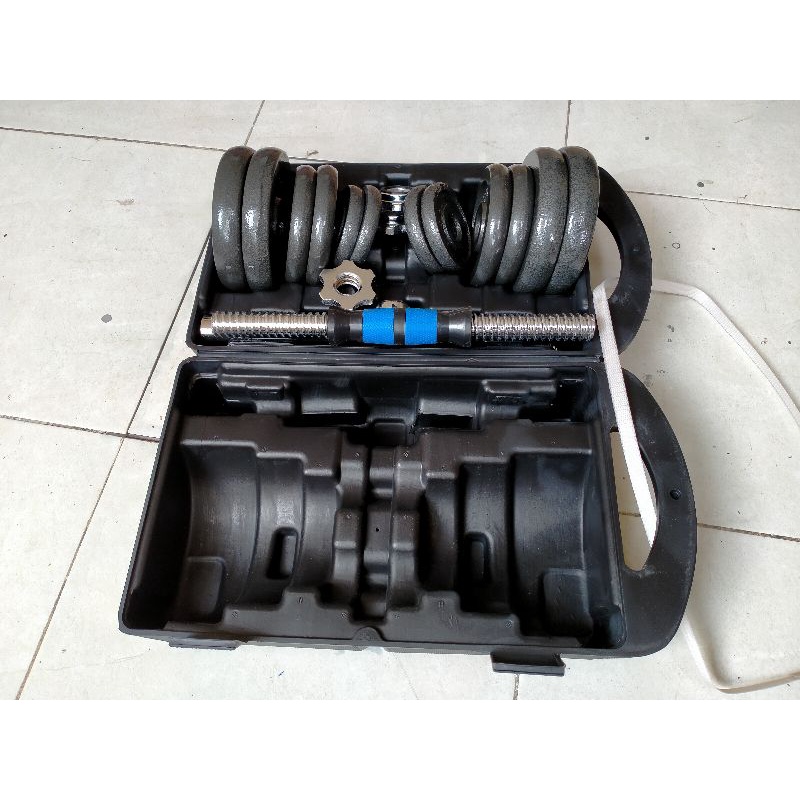 Promo Dumbell Barbel Set Max 20kg Tiang Angkat Besi 20kg Terlaris-1