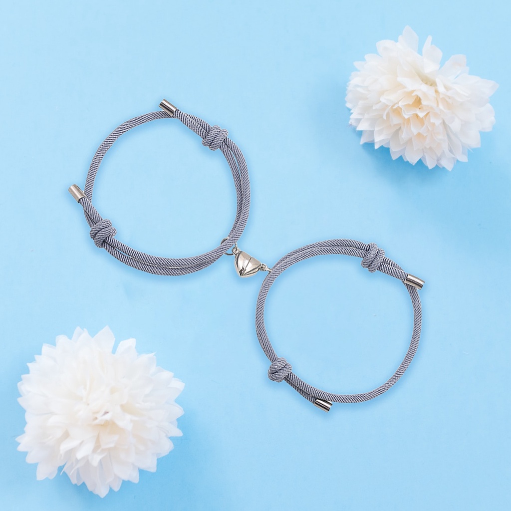 Hu Hu Hu Hu Hu Alat Bantu Pasang Kacamata♡ 2pcs Gelang Tangan Magnetik Adjustable Bahan Alloy Untuk Kencan