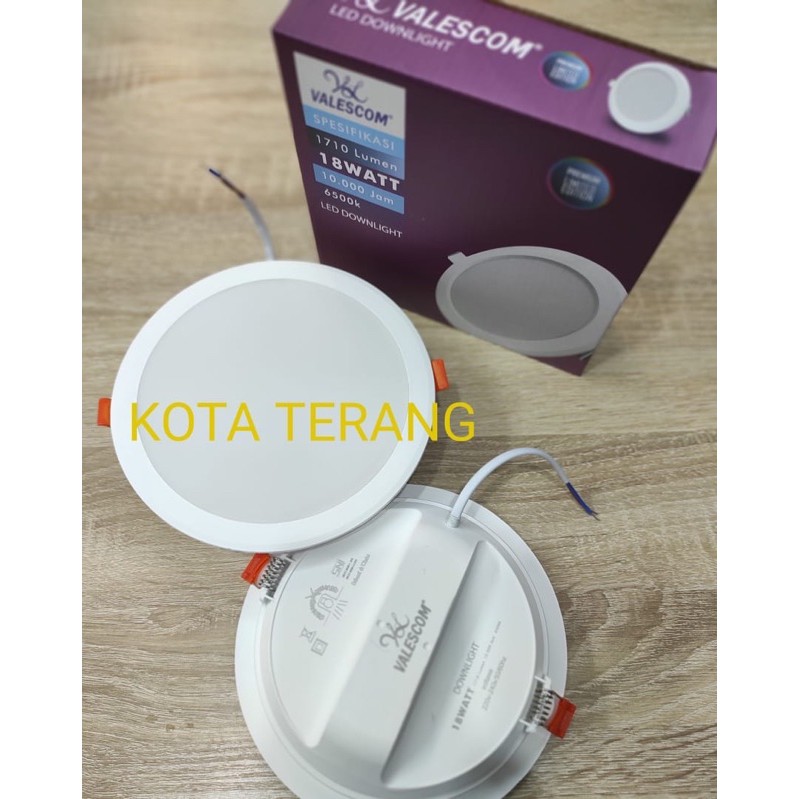 Downlight Led Panel Plafon 18W 18 Watt 6 Inch Putih Valescom