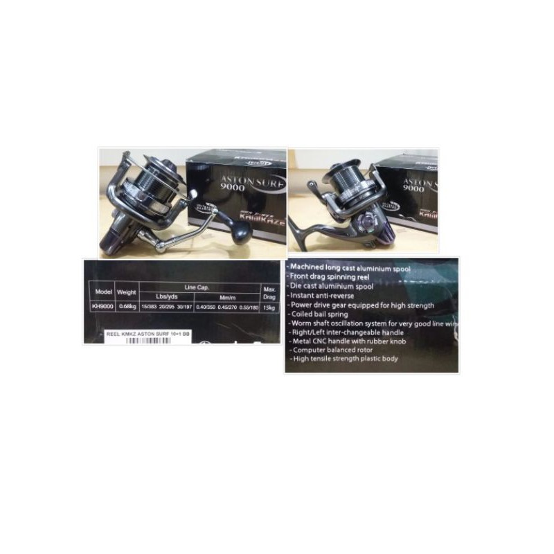 Reel KAMIKAZE ASTON SURF 9000 MURAH