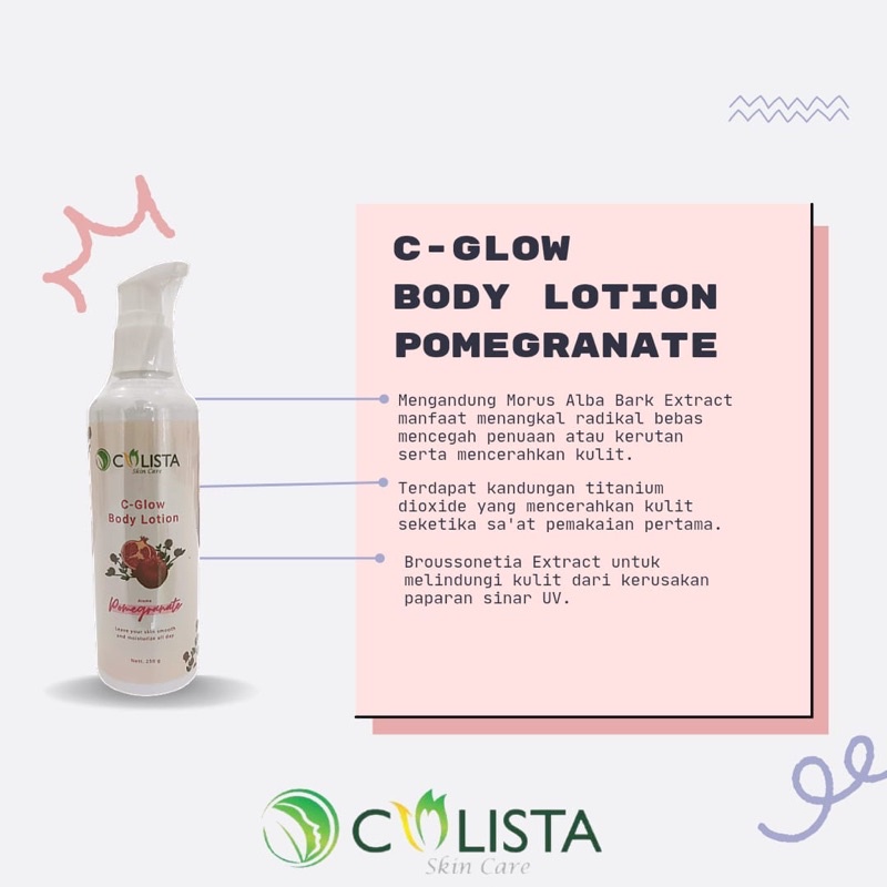 C GLOW BODY LOTION POMEGRANATE 100k dpt 2
