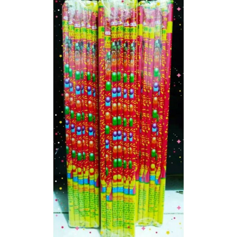 1 pak (12 pcs) Kembang api bola bola / kembang api bola bola 10 20 30 shot / kembang api justek