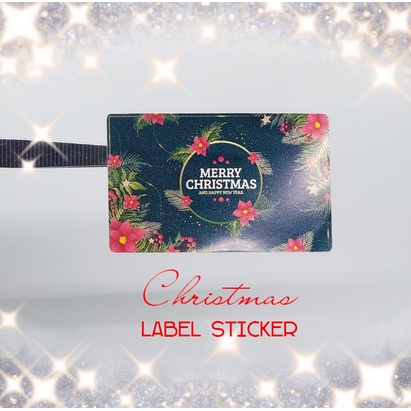 

Christmas Sticker Label Stiker Ucapan Natal Tempelan Hadiah 6 cm v12