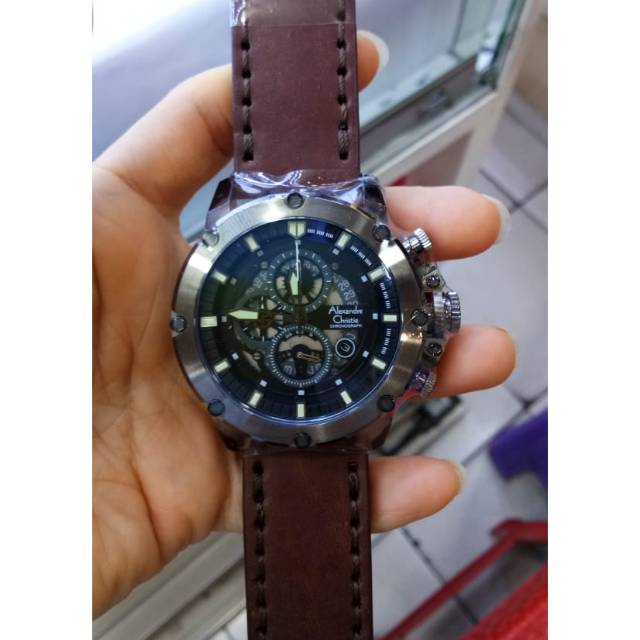 alexandre christie AC6416 jam tangan Pria original black grey