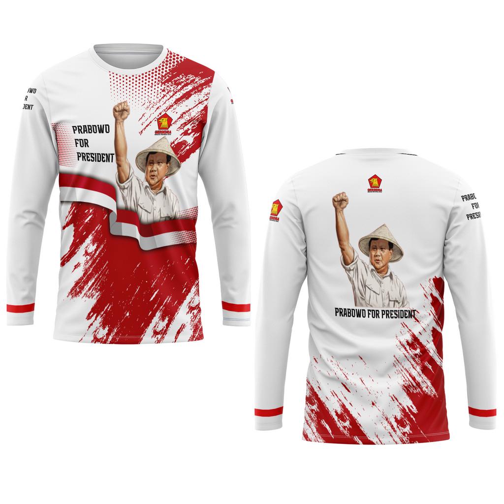 baju kaos merah putih baju prabowo baju tegas tni prabowo the next president