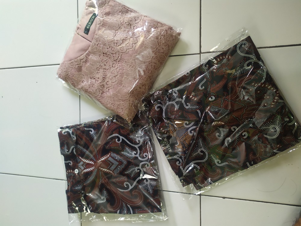 Set Batik Couple Kiara Grey